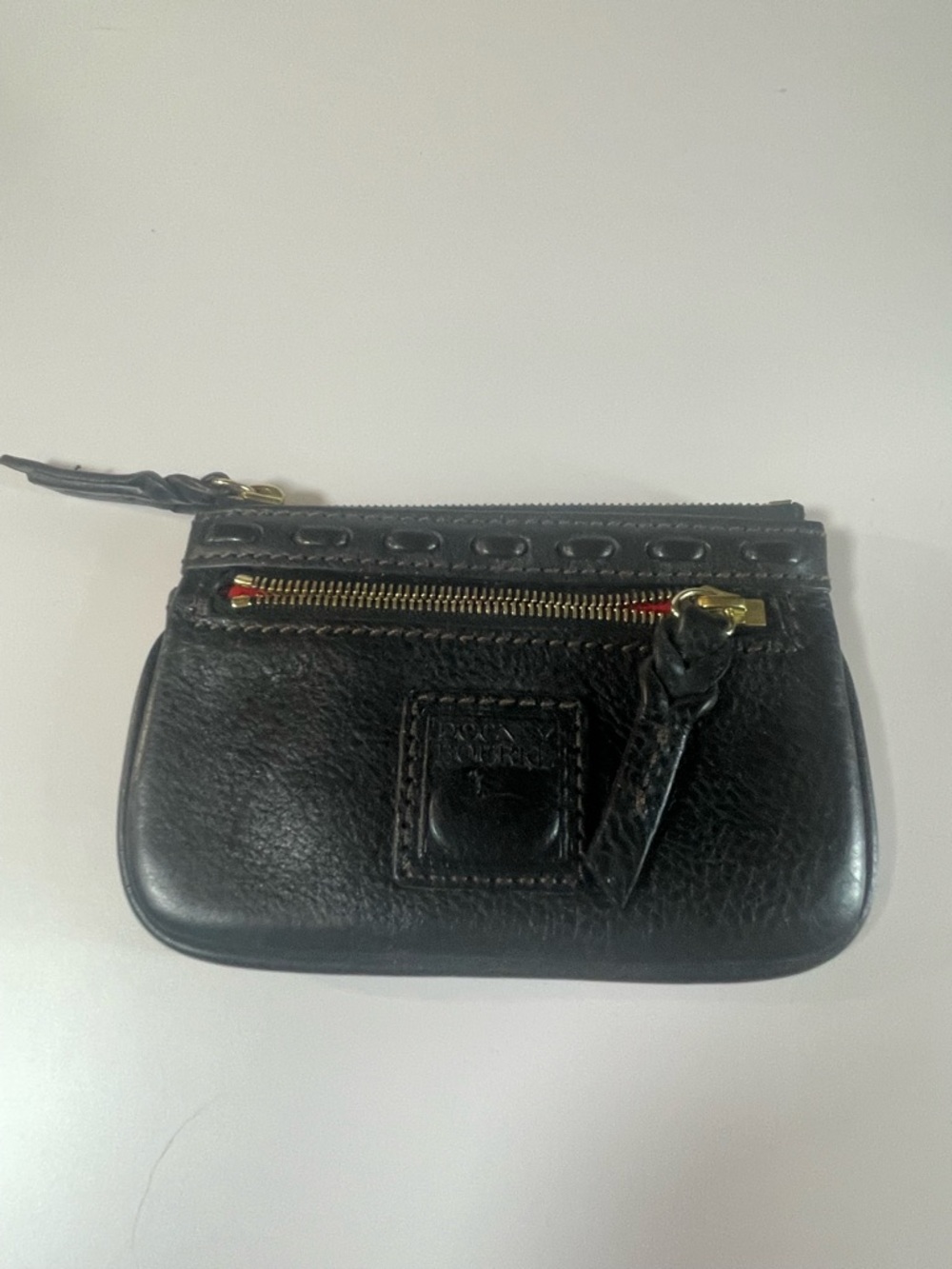 Dooney and  Bourke  Leather Zip coin or card Pouch Wallet - Women's Accessory